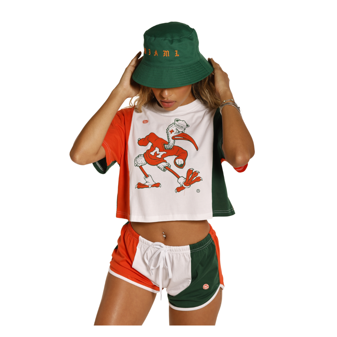 Miami Hurricanes Women's Sebastian U Crop Top