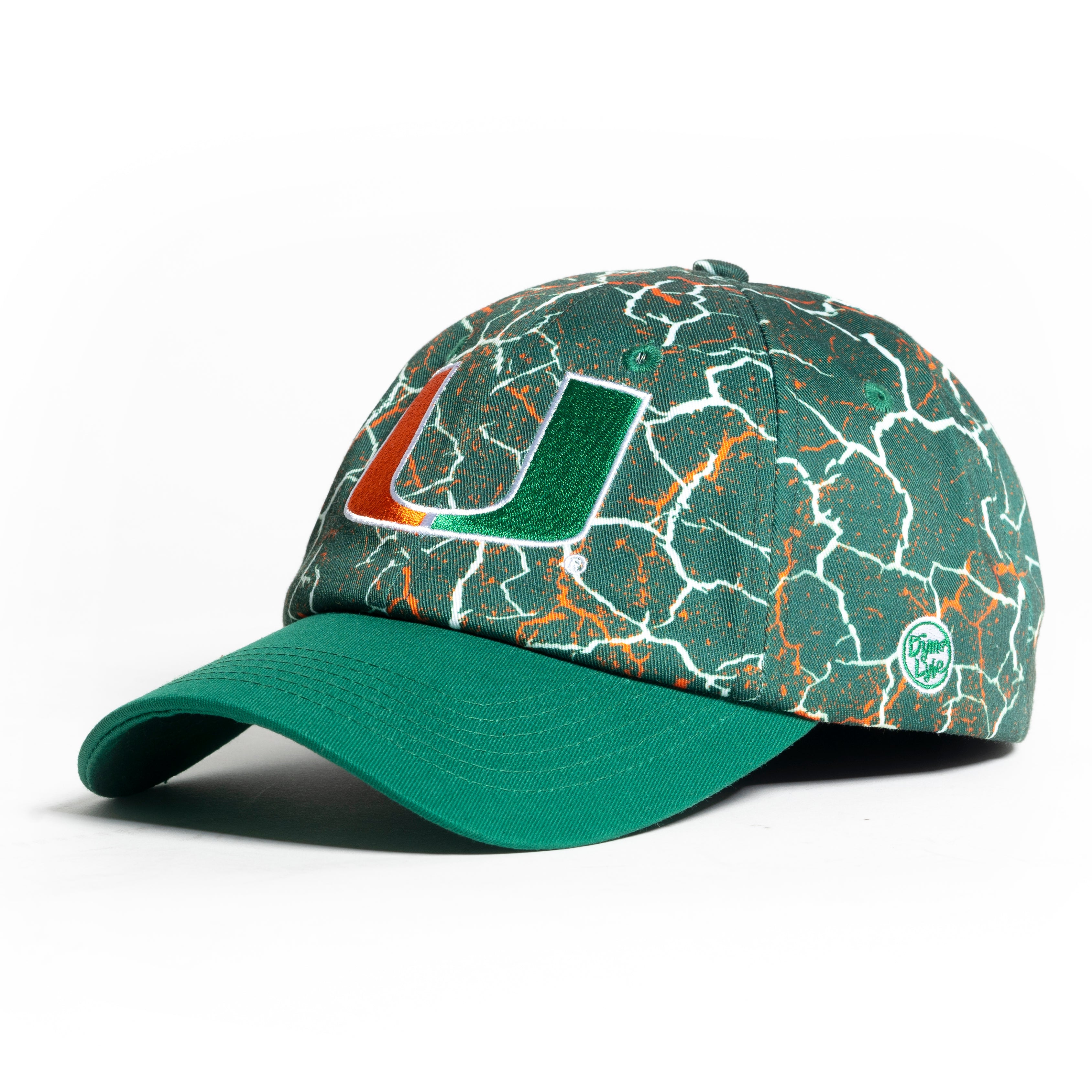 Miami Hurricanes Storm Dad Hat - Green