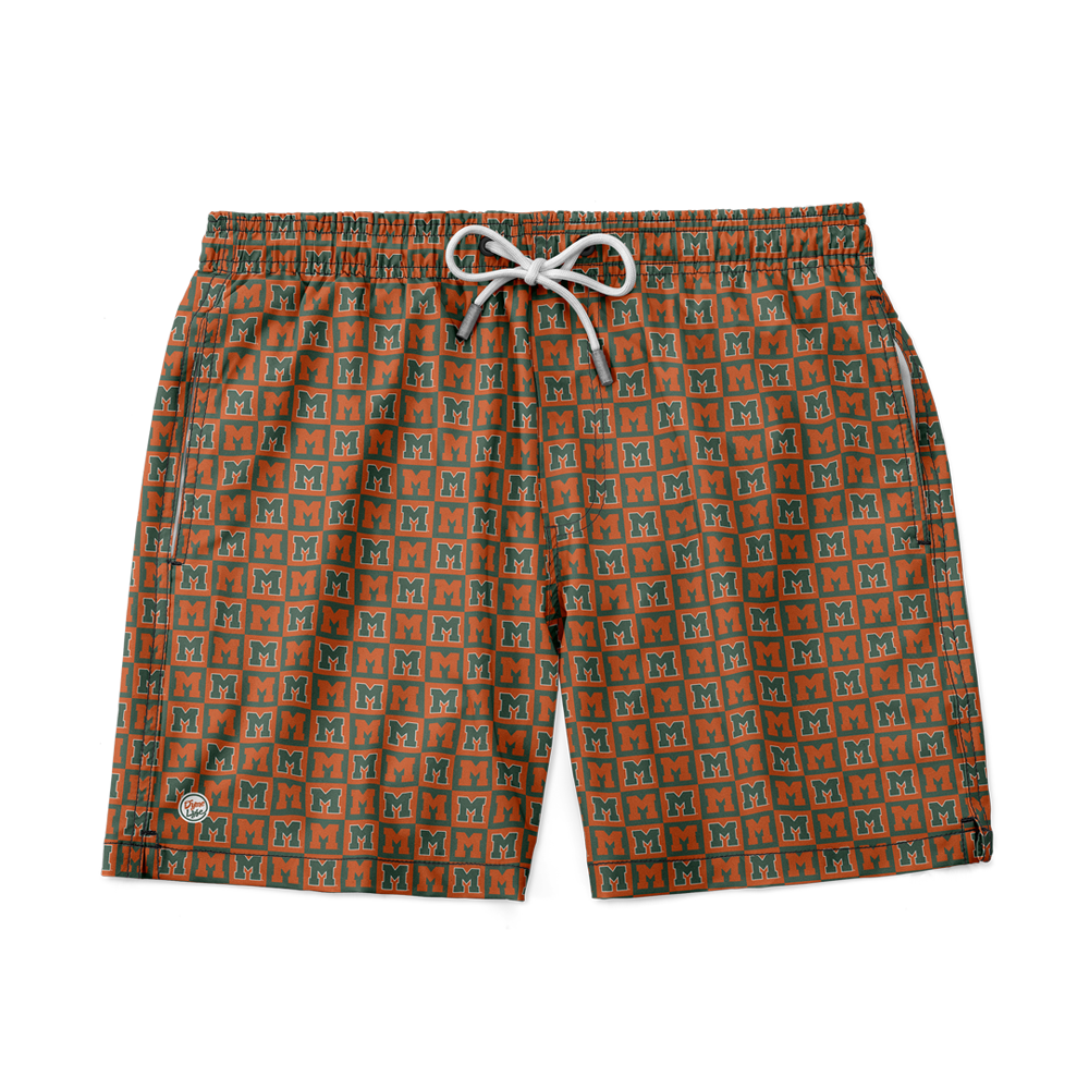 Miami Hurricanes Men’s Logo Block Trunks