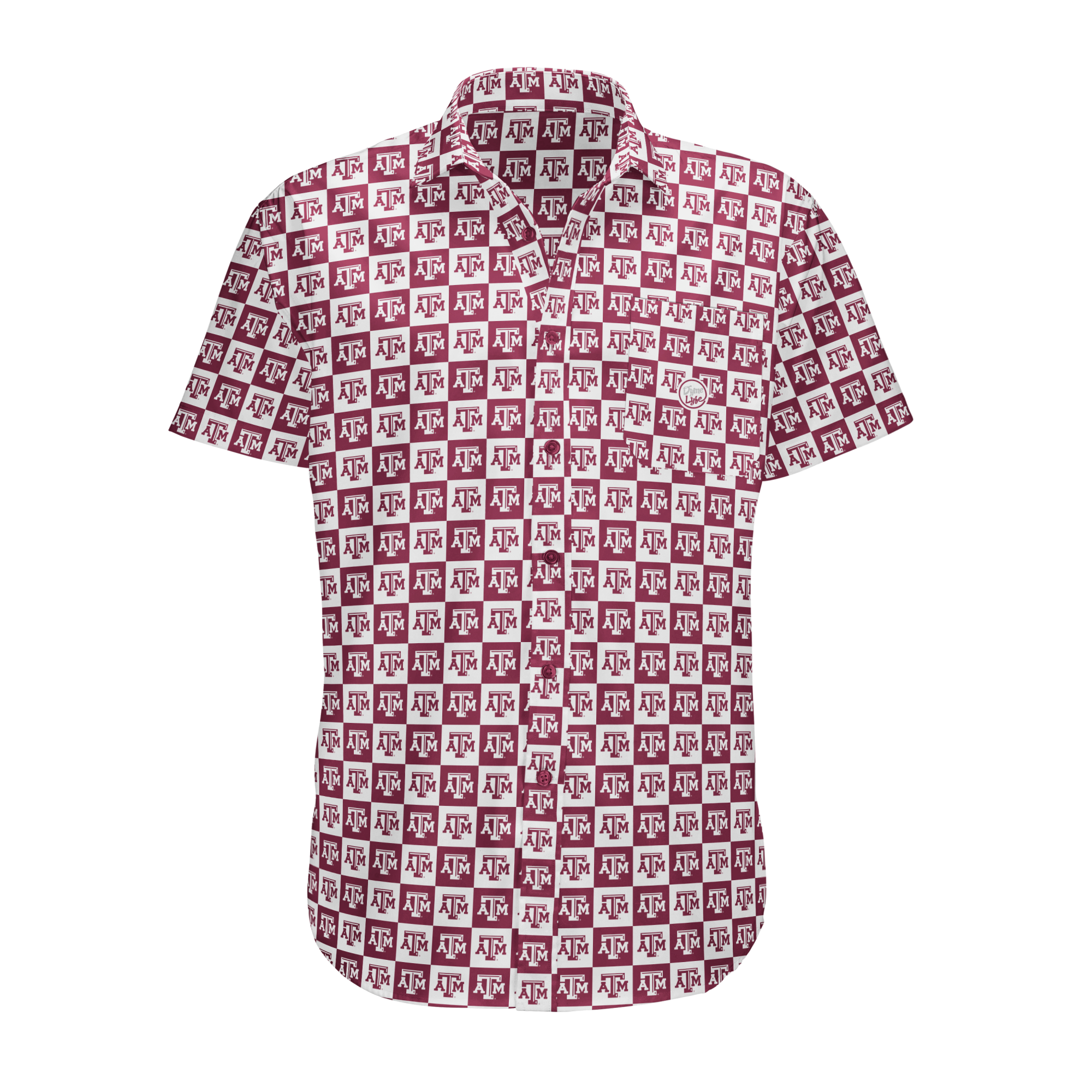 Texas A&M Aggies Logo Block Button Up - Maroon