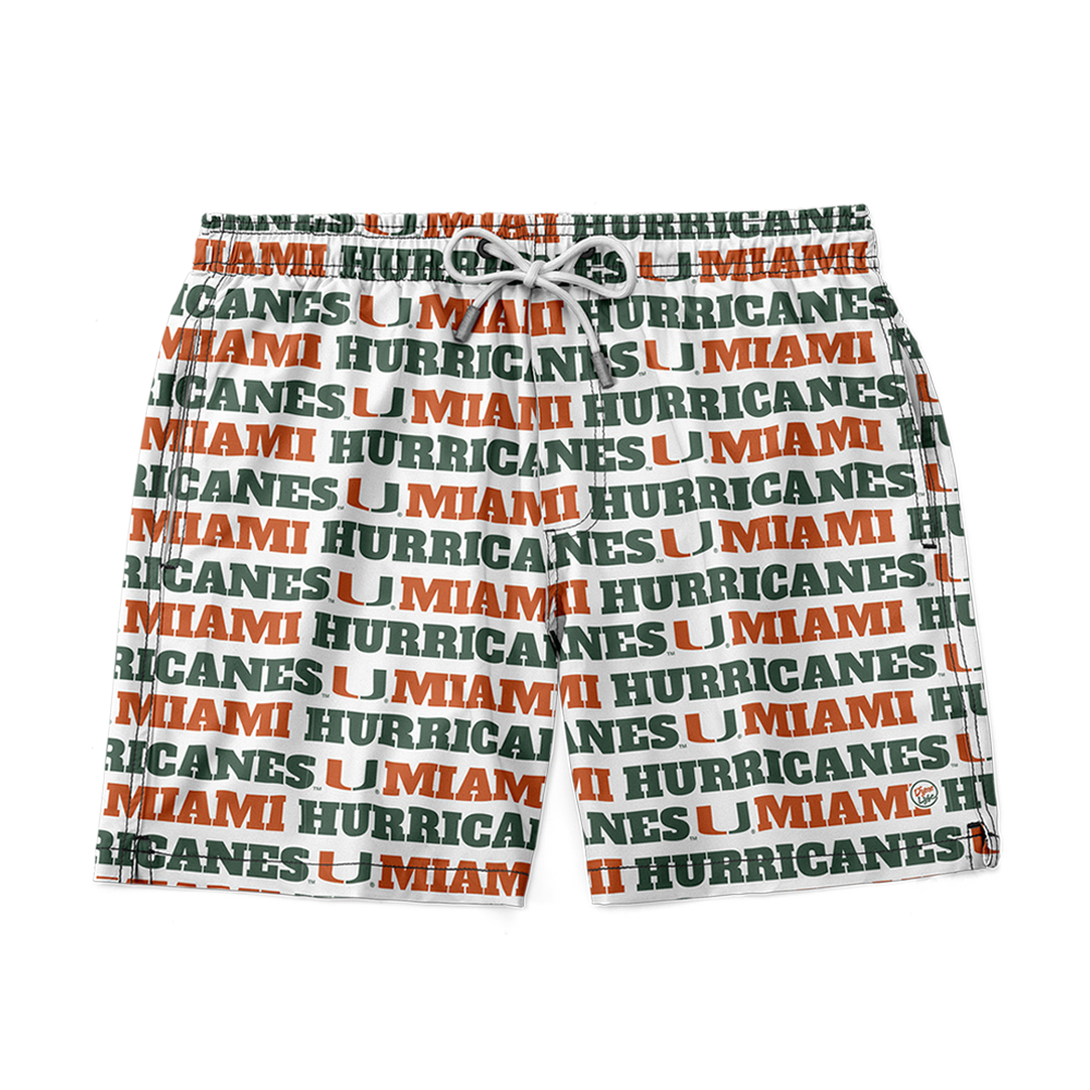 Miami Hurricanes Men’s Team Set Trunks