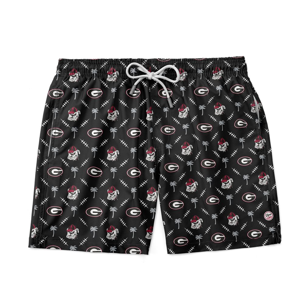 Georgia Bulldogs Men's Palm Set Trunks