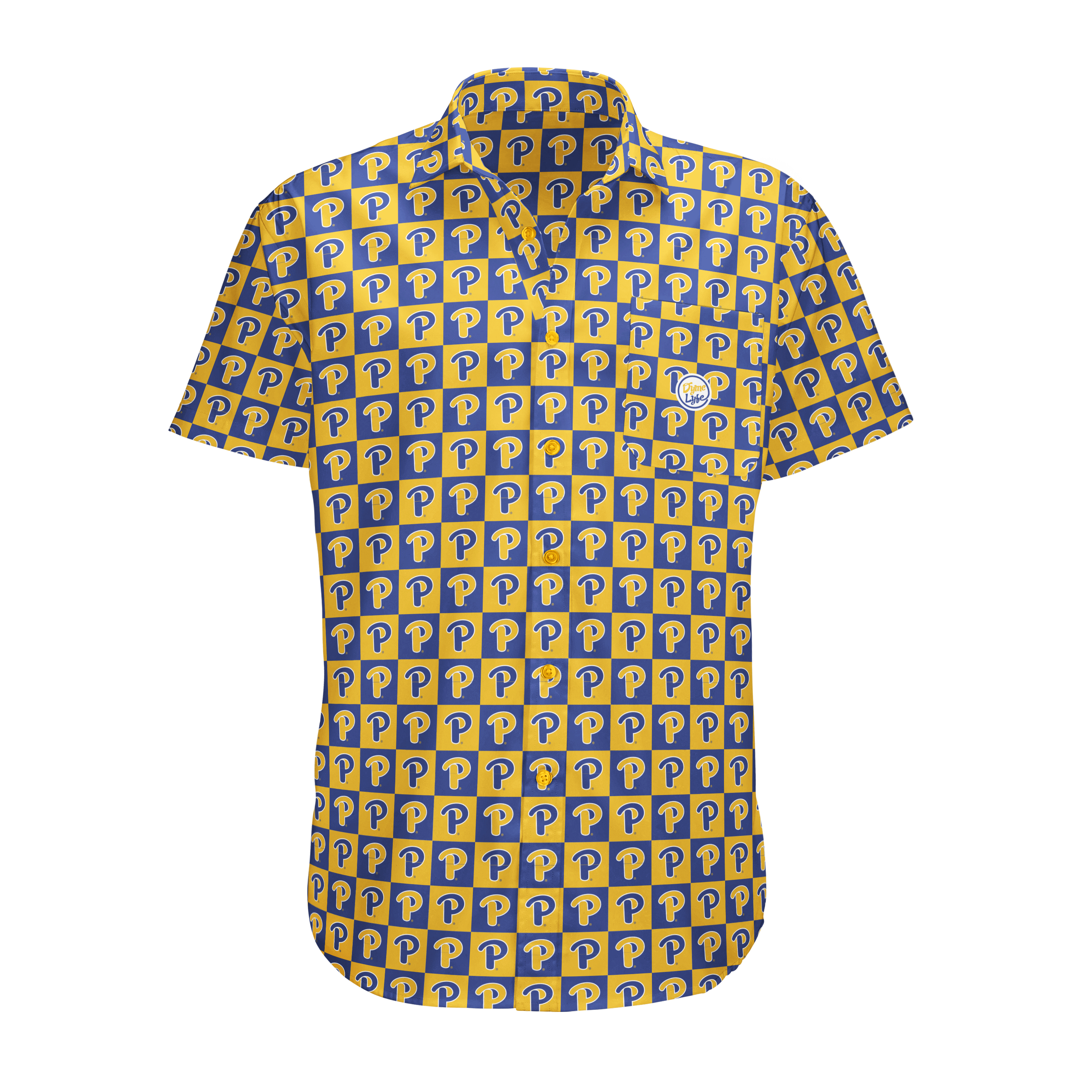 Pittsburgh Panthers Men’s Logo Block Button Up