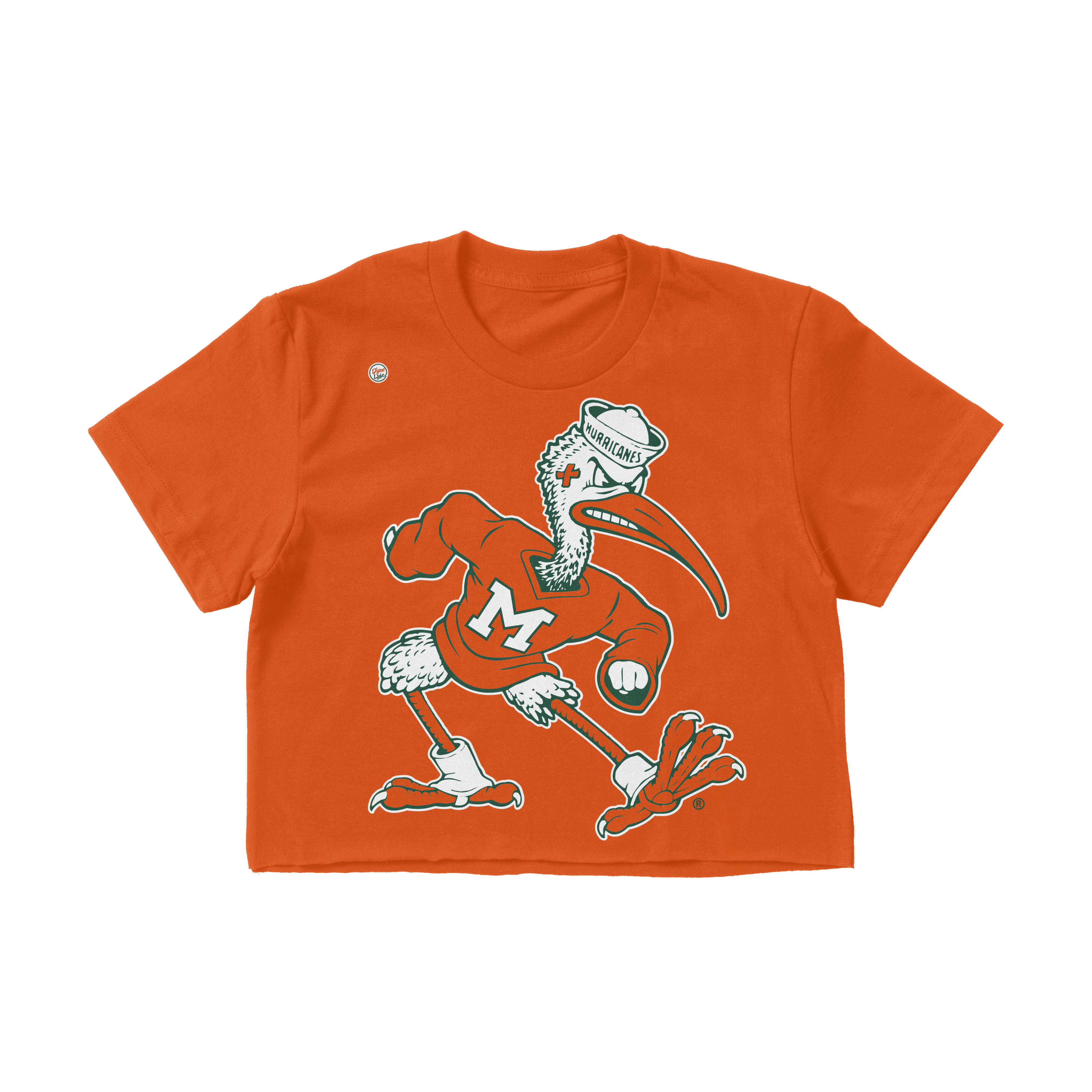 Miami Hurricanes Women's Big Sebastian Crop