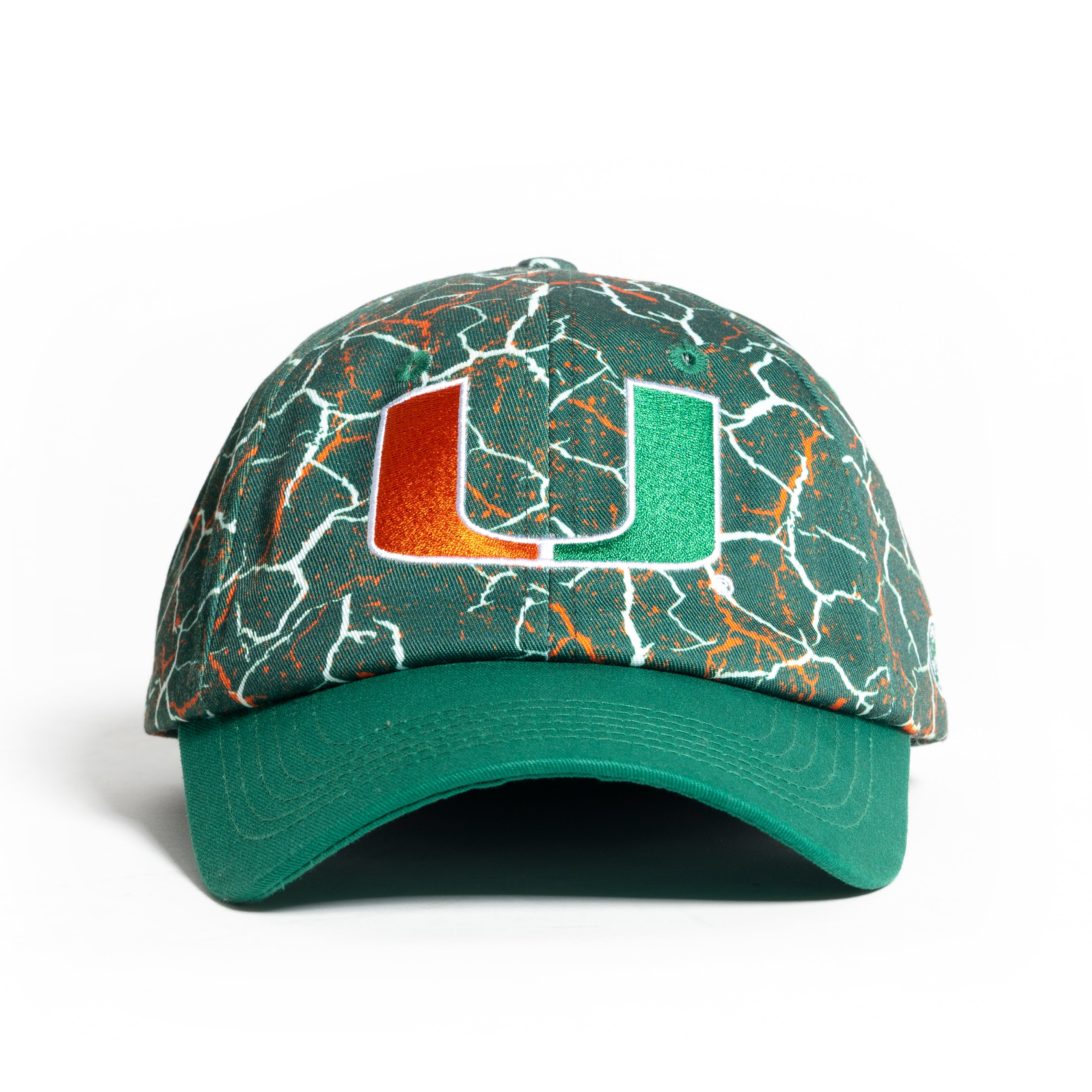 Miami Hurricanes Storm Dad Hat - Green