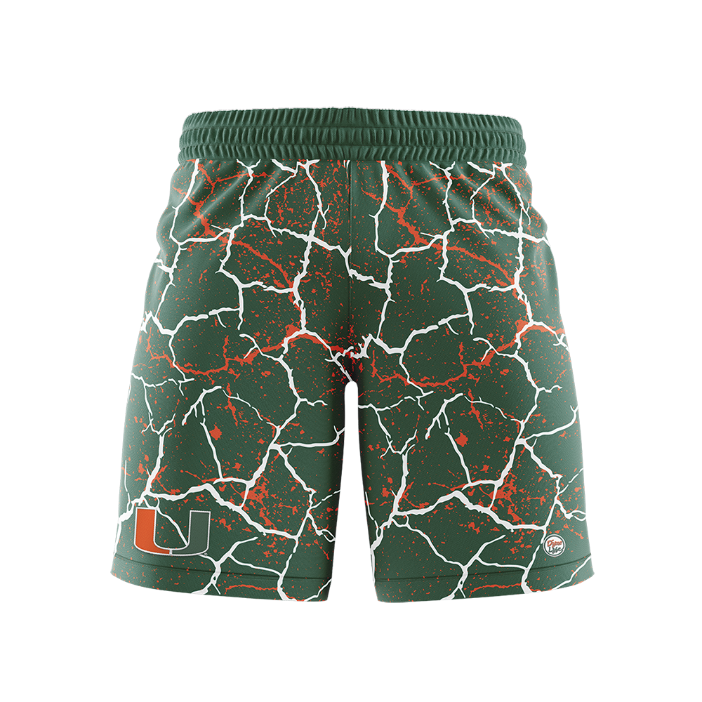 Miami Hurricanes Men's Green Storm Shorts