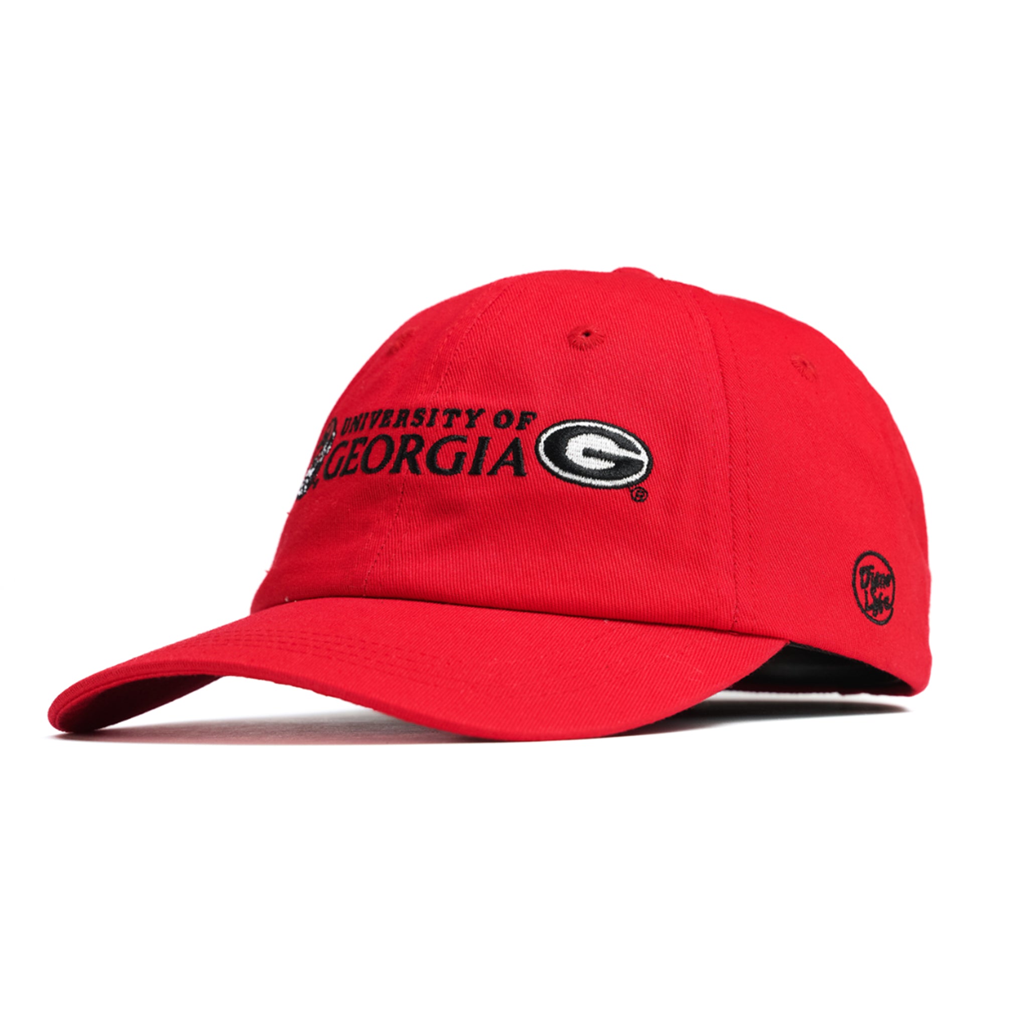Georgia Bulldogs Red 3 Logo Dad Hat