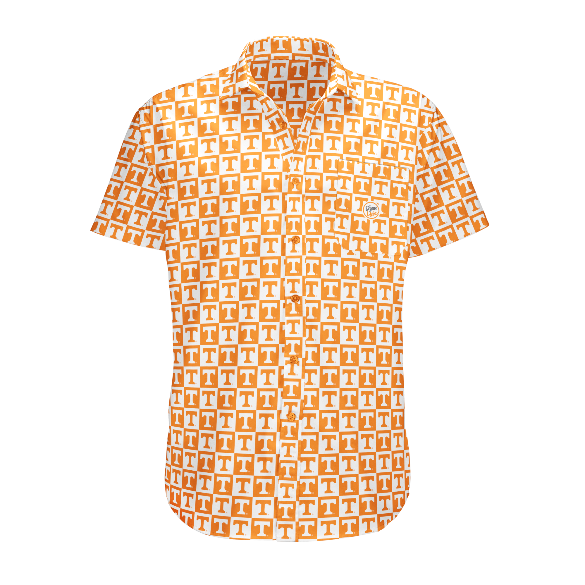 Tennessee Volunteers Logo Block Button Up - Orange