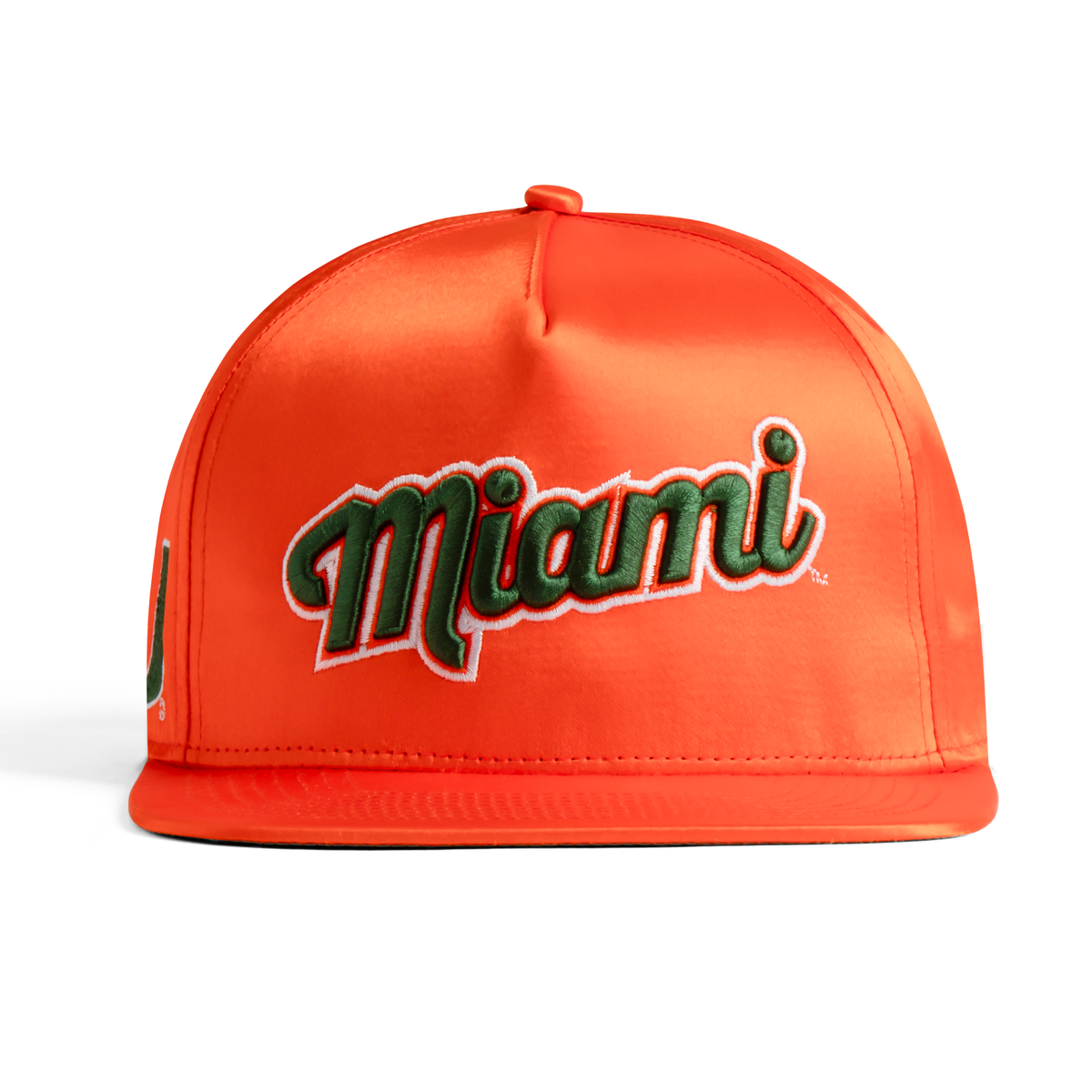 Miami Hurricanes Orange Satin Snapback