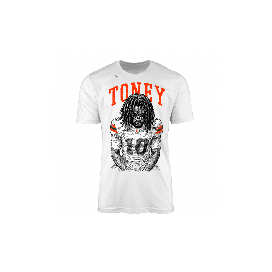 Miami Hurricanes Youth GABOS Malachi Toney Tee