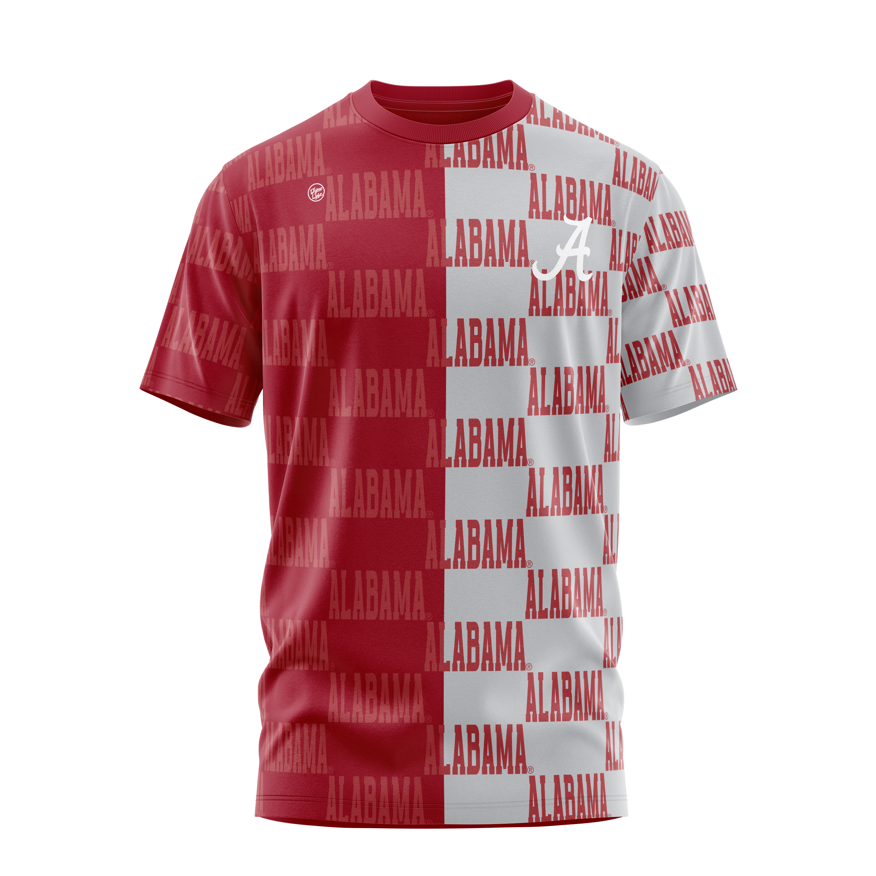 Alabama Crimson Tide Men's Checkered Tee