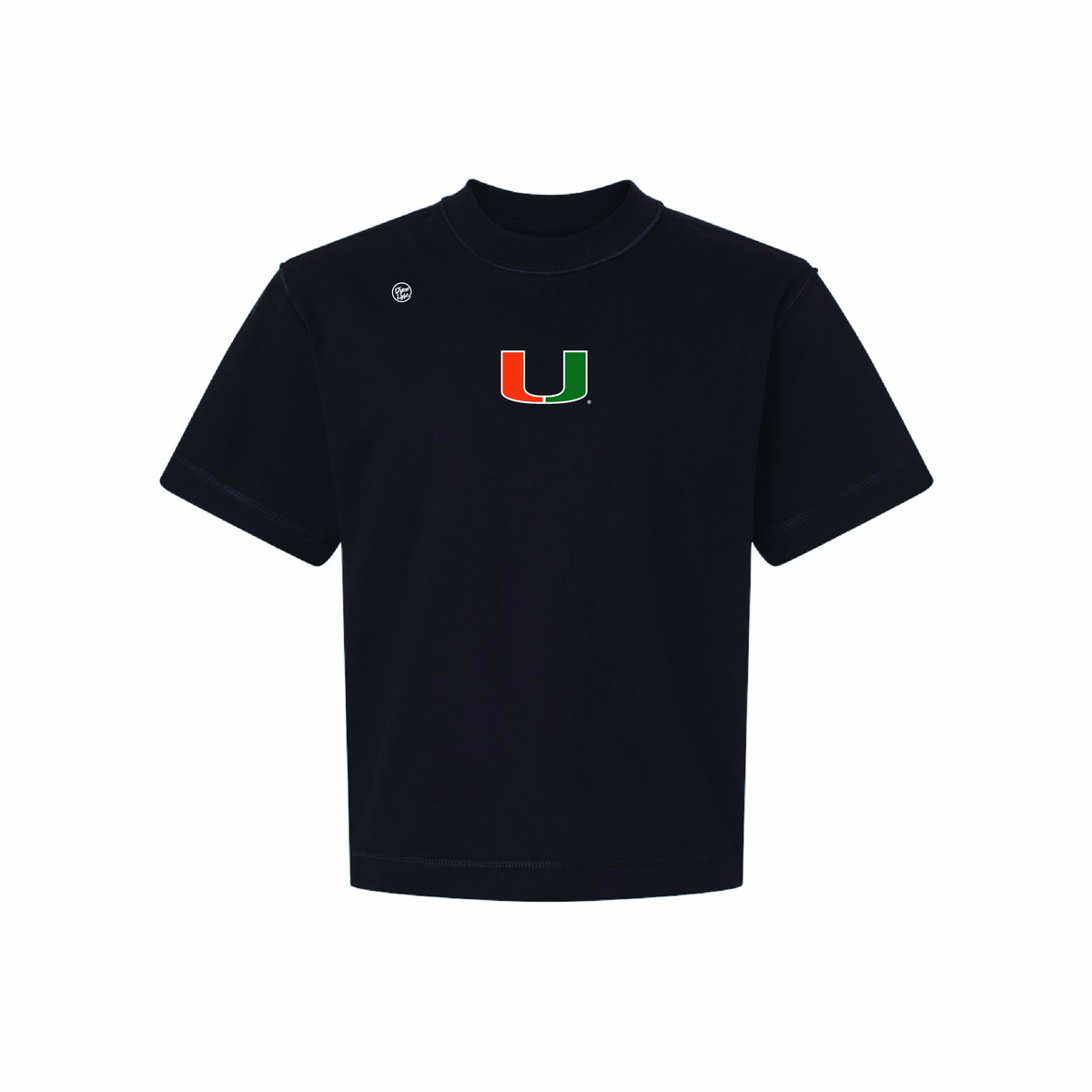 Miami Hurricanes Men's Center Logo Tee - Black