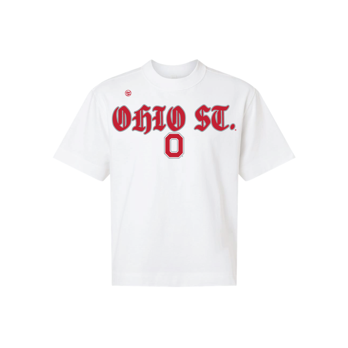Ohio State Buckeyes Men's Old English Tee - White