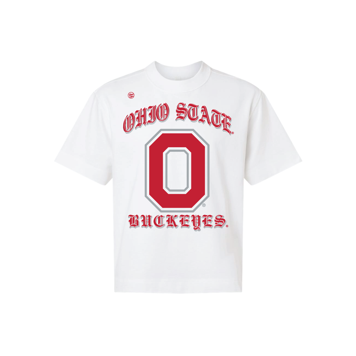 Ohio State Buckeyes Men's Mascot Old English Tee - White