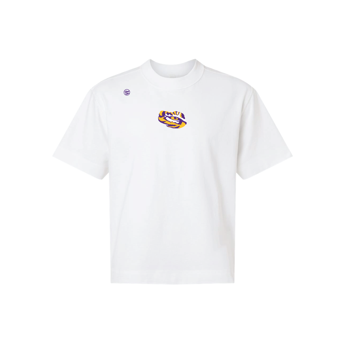 LSU Tigers Men's Center Logo Tee - White