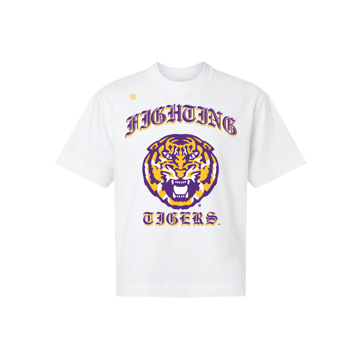 LSU Tigers Men's Mascot Old English Tee - White