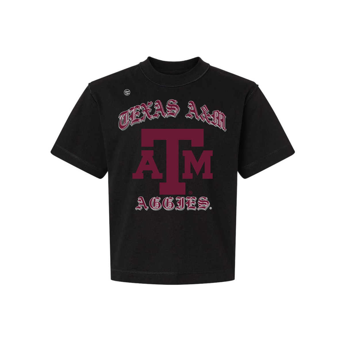 Texas A&M Aggies Men's Mascot Old English Tee - Black
