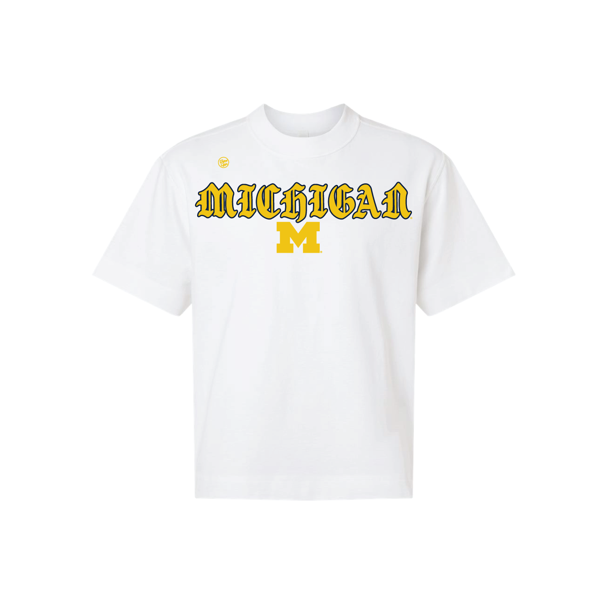 Michigan Wolverines Men's Old English Tee - White