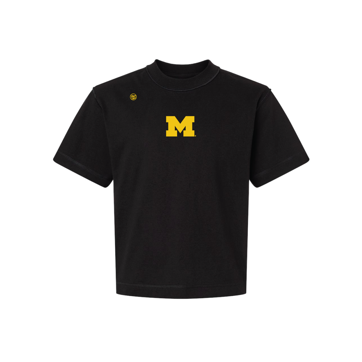 Michigan Wolverines Men's Center Logo Tee - Black