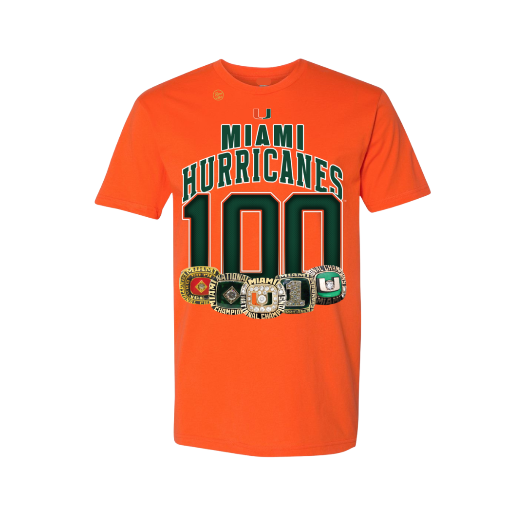 Miami Hurricanes Men's Limited Edition Rings Tee