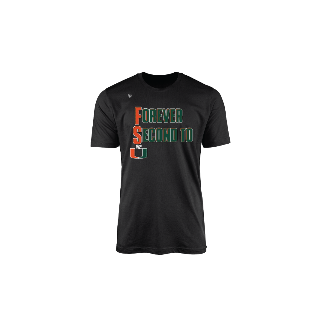Miami Hurricanes Youth Forever Second To Us Tee