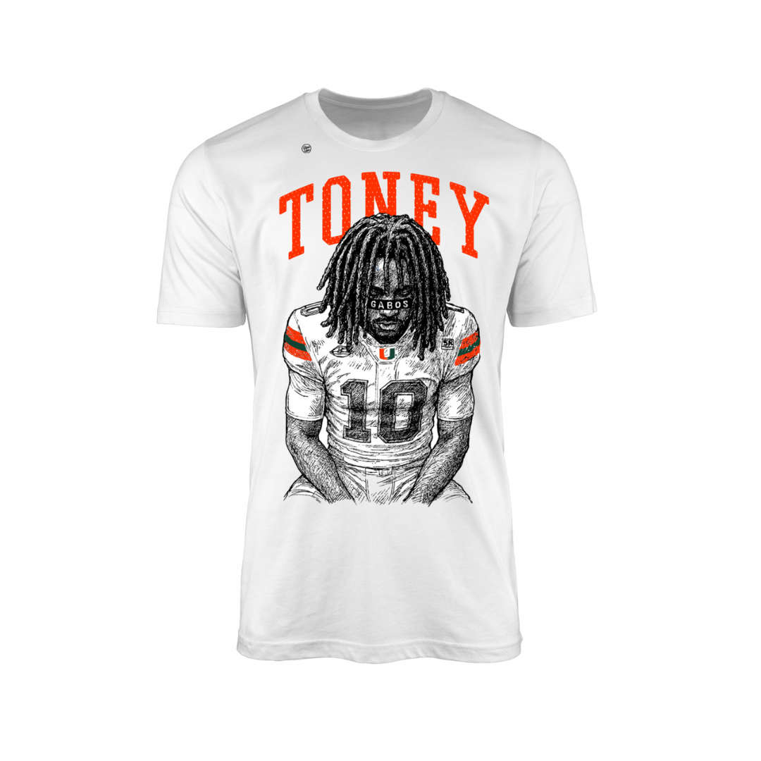 Miami Hurricanes Men's GABOS Malachi Toney Tee
