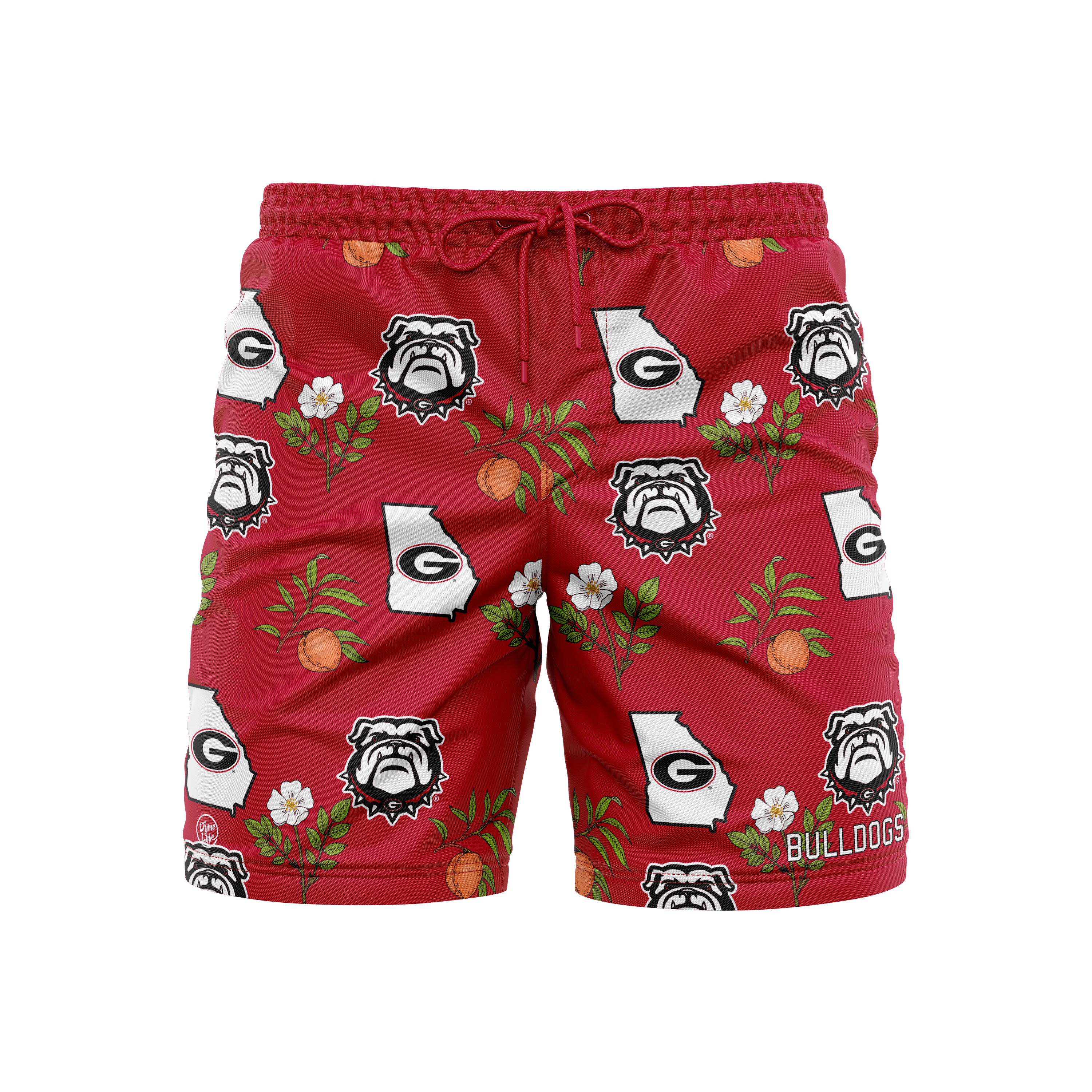 Georgia Bulldogs Men's Logo Print Trunks