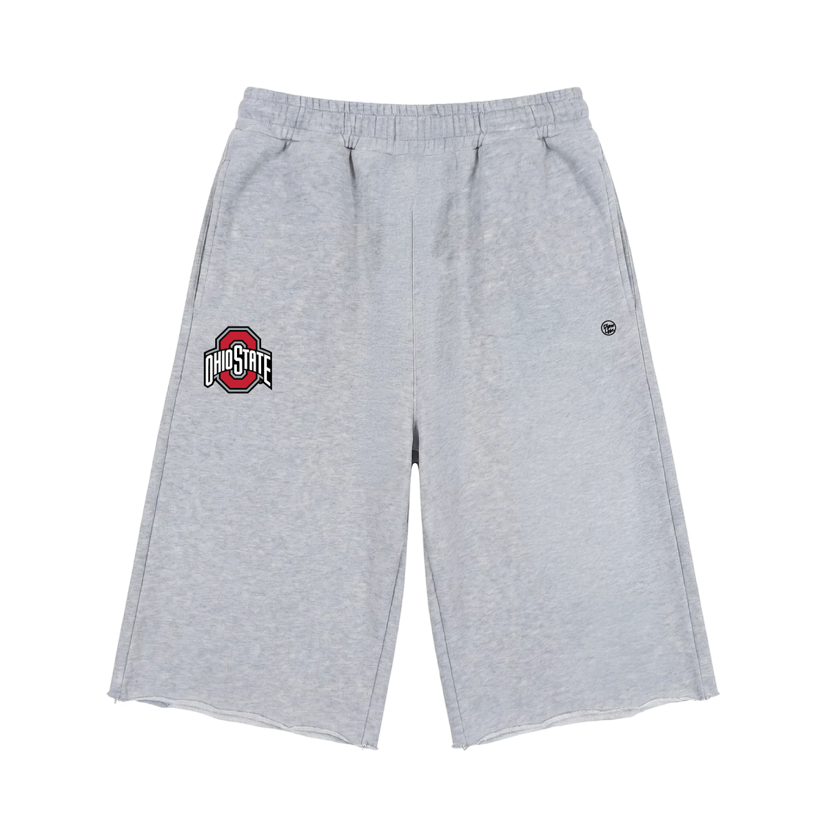 Ohio State Buckeyes Men's Logo 3/4 Short Sweatpants - Heather Gray
