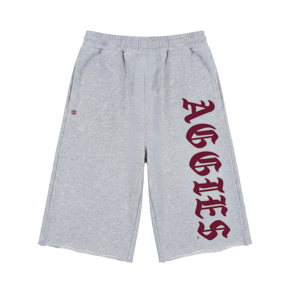 Texas A&M Aggies Men's Old English 3/4 Short Sweatpants - Heather Gray