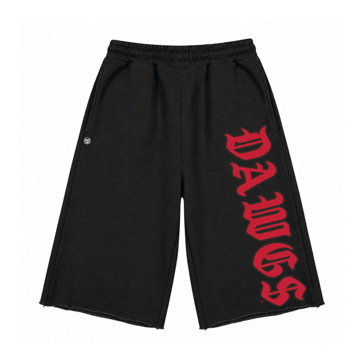 Georgia Bulldogs Men's Old English 3/4 Short Sweatpants - Black