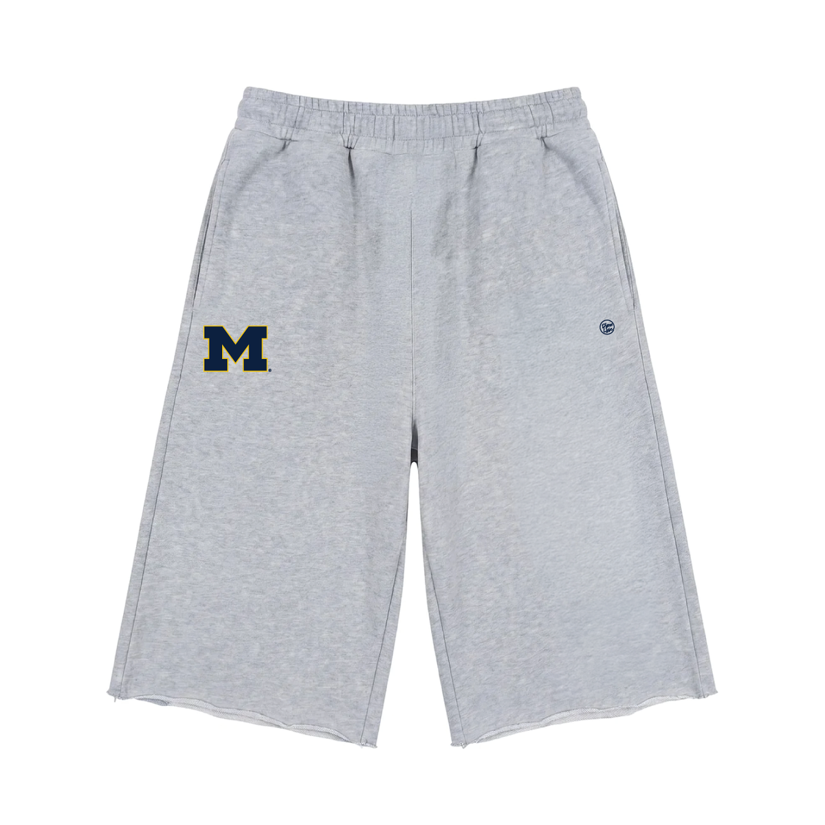 Michigan Wolverines Men's Logo 3/4 Short Sweatpants - Heather Gray