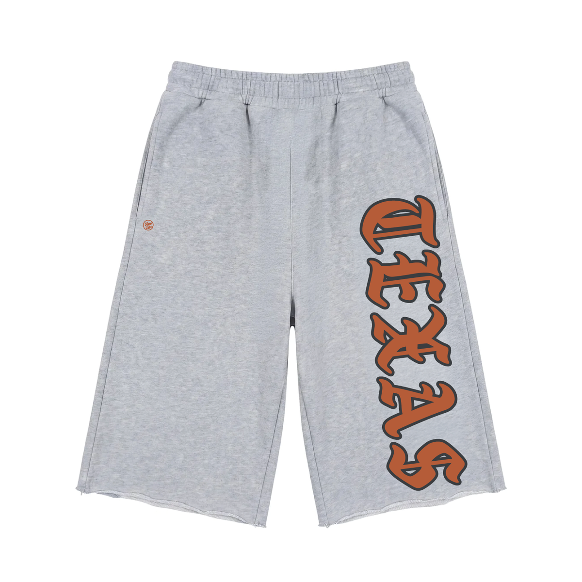Texas Longhorns Men's Old English 3/4 Short Sweatpants - Heather Gray