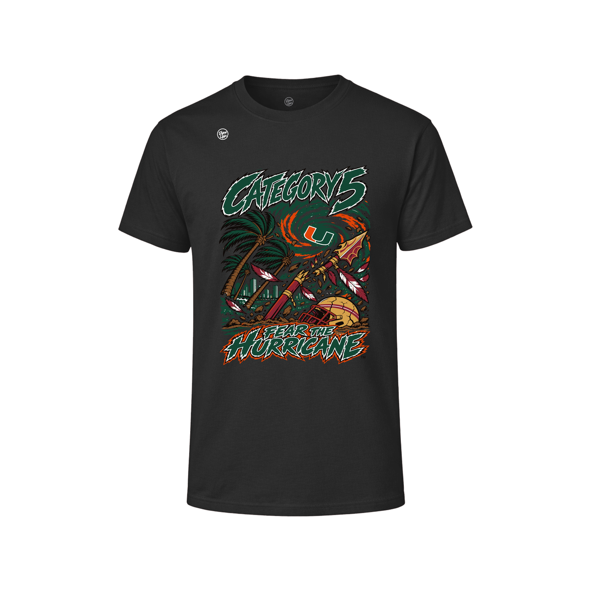 Miami Hurricanes Men's Category 5 Rivalry Tee