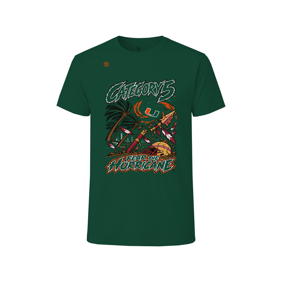 Miami Hurricanes Men's Category 5 Rivalry Tee