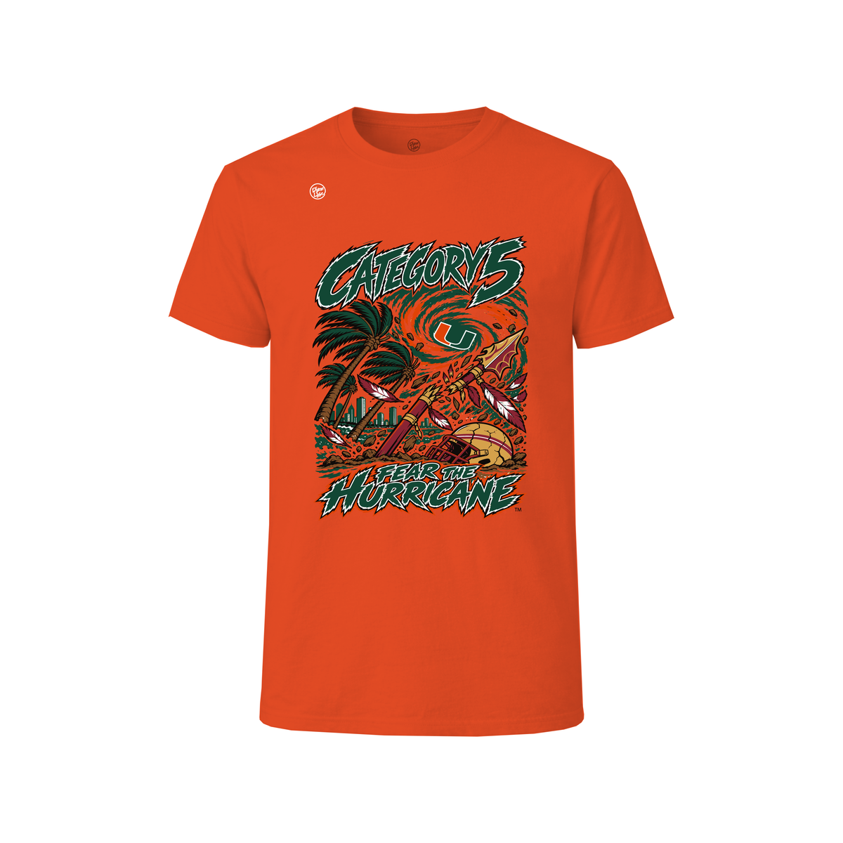 Miami Hurricanes Men's Category 5 Rivalry Tee
