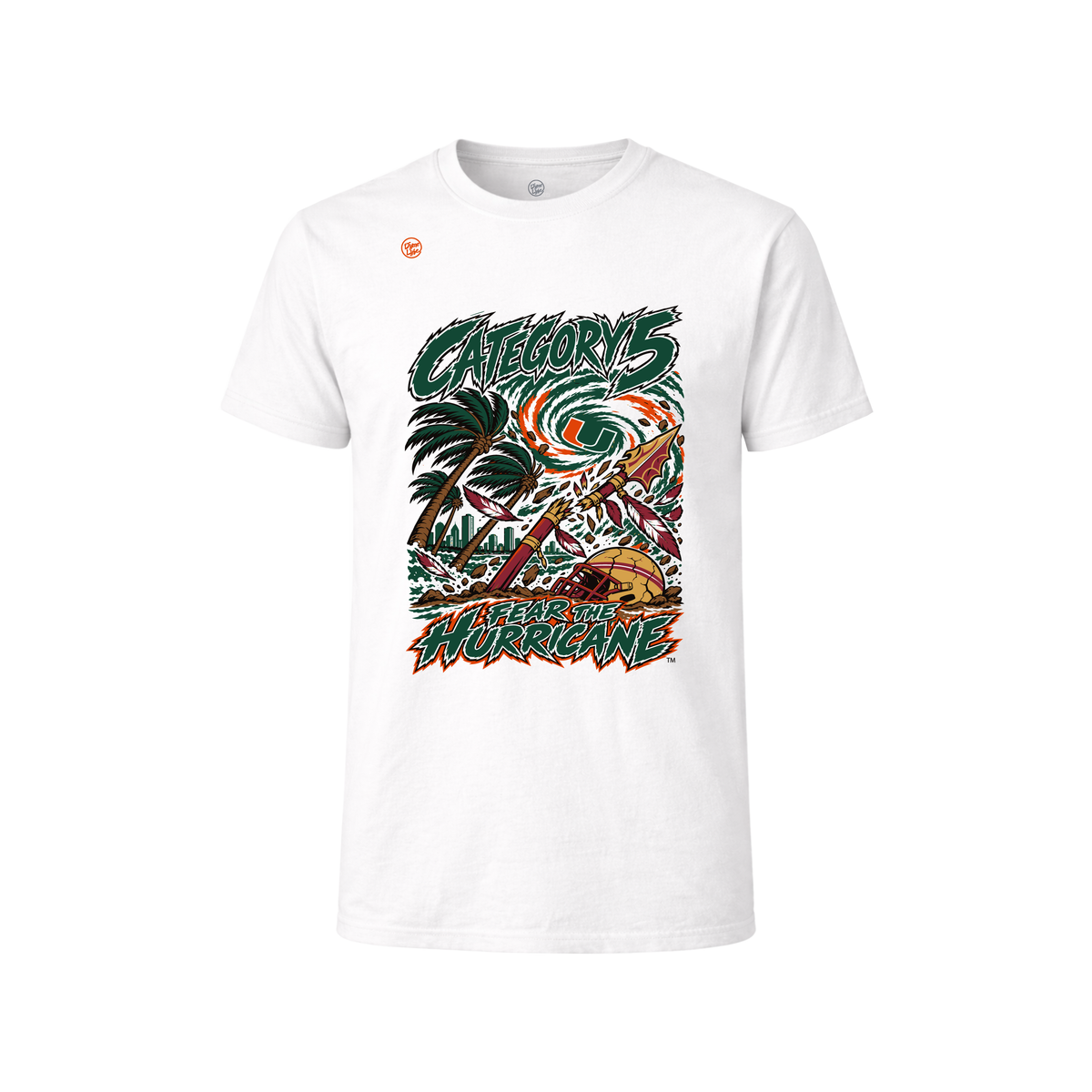 Miami Hurricanes Men's Category 5 Rivalry Tee