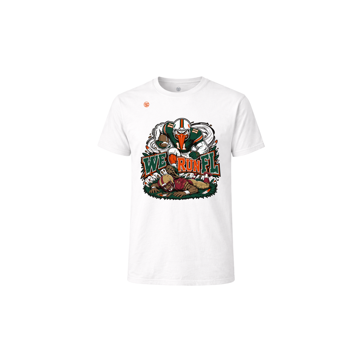 Miami Hurricanes Youth We Run FL Rivalry Tee