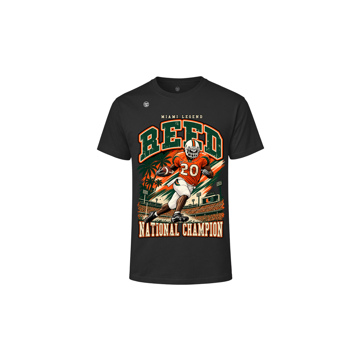 Miami Hurricanes Youth Ed Reed Legend Tee - Black