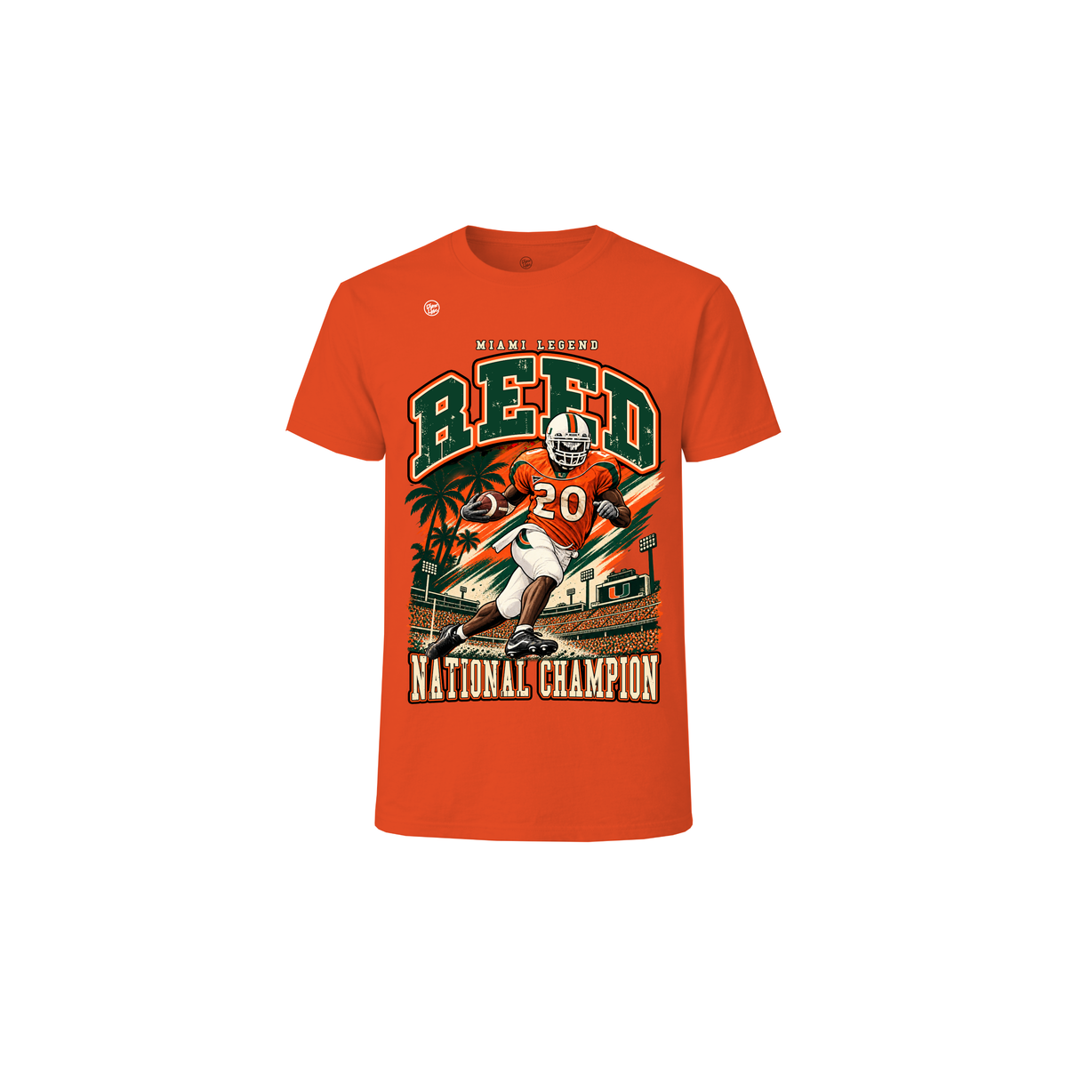 Miami Hurricanes Youth Ed Reed Legend Tee - Orange