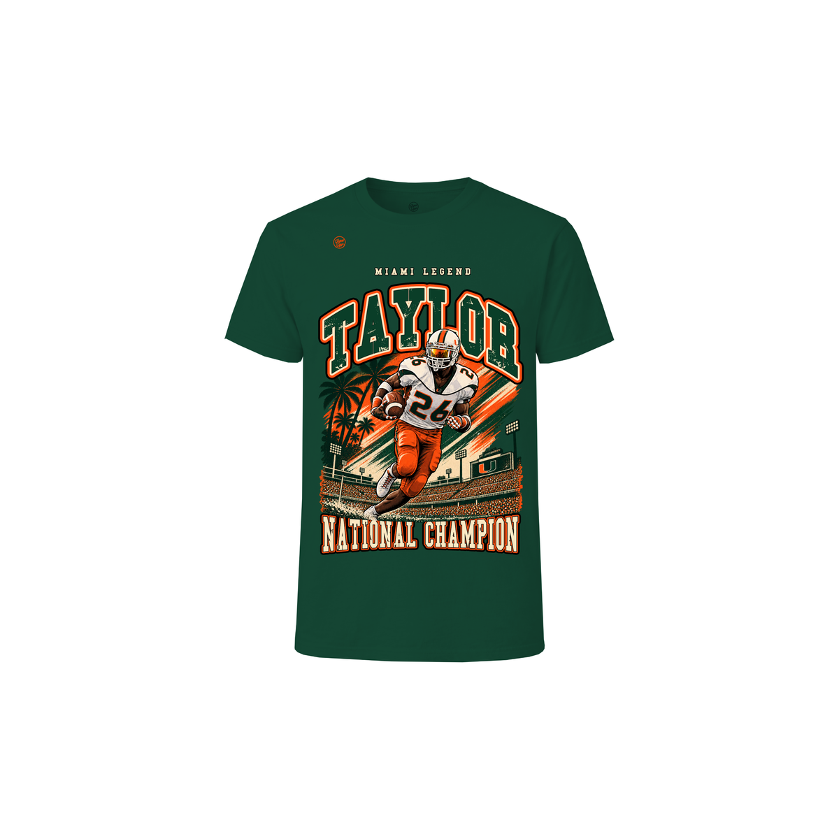 Miami Hurricanes Youth Sean Taylor Legend Tee - Forest Green