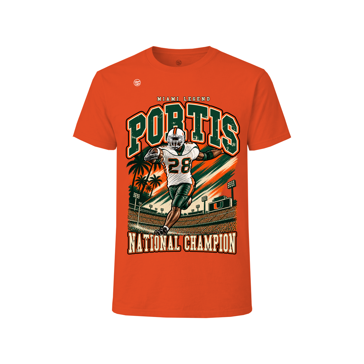 Miami Hurricanes Men's Clinton Portis Legend Tee - Orange