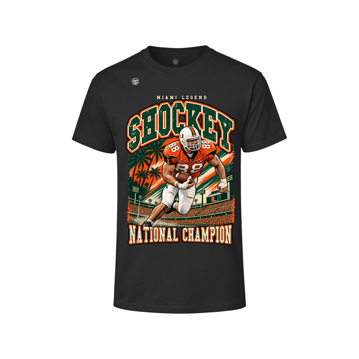 Miami Hurricanes Men's Jeremy Shockey Legend Tee - Black