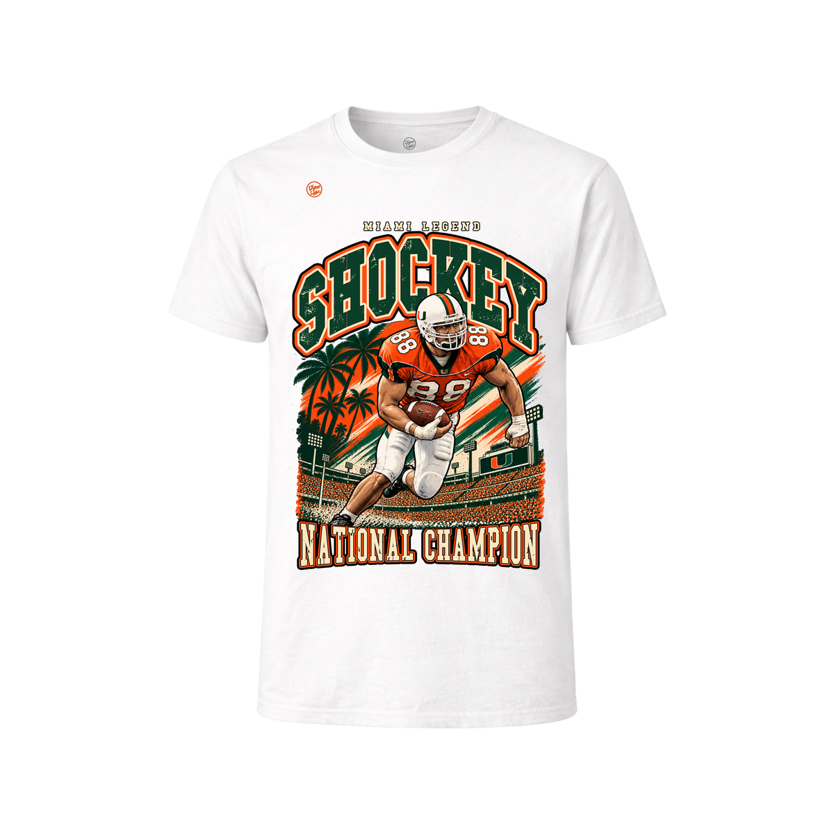 Miami Hurricanes Men's Jeremy Shockey Legend Tee - White