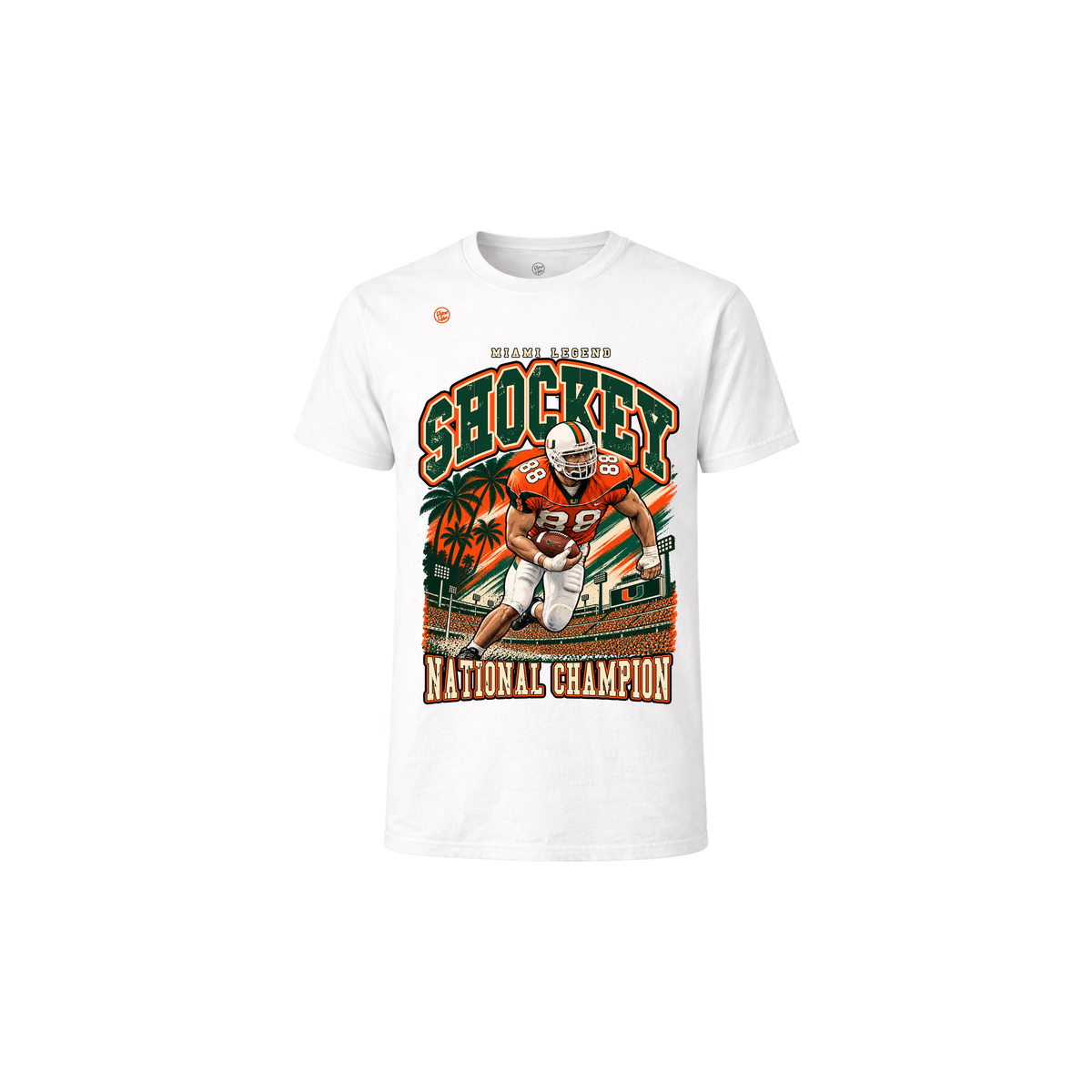 Miami Hurricanes Youth Jeremy Shockey Legend Tee - White