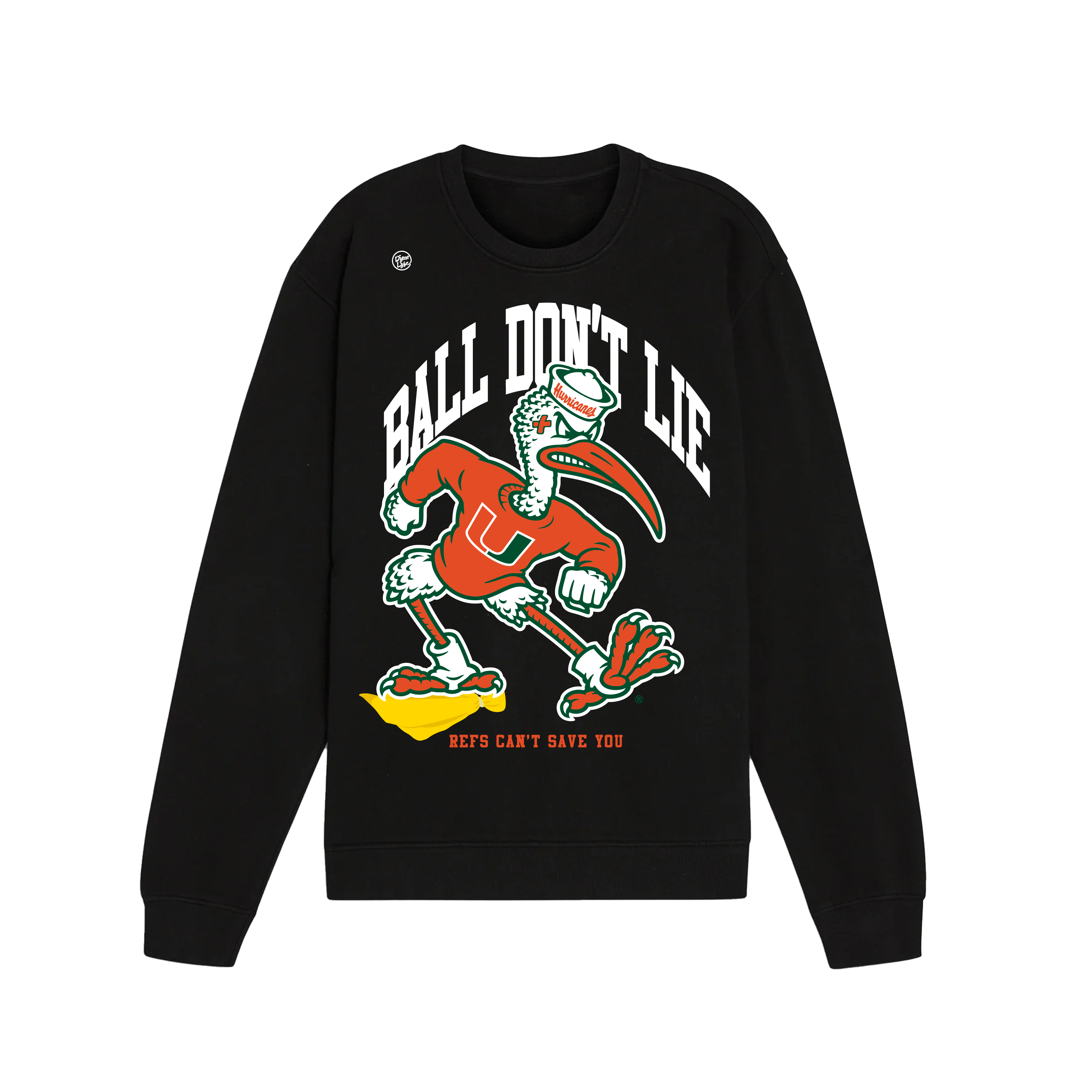 Miami Hurricanes Men's Ball Don’t Lie Crew Sweatshirt