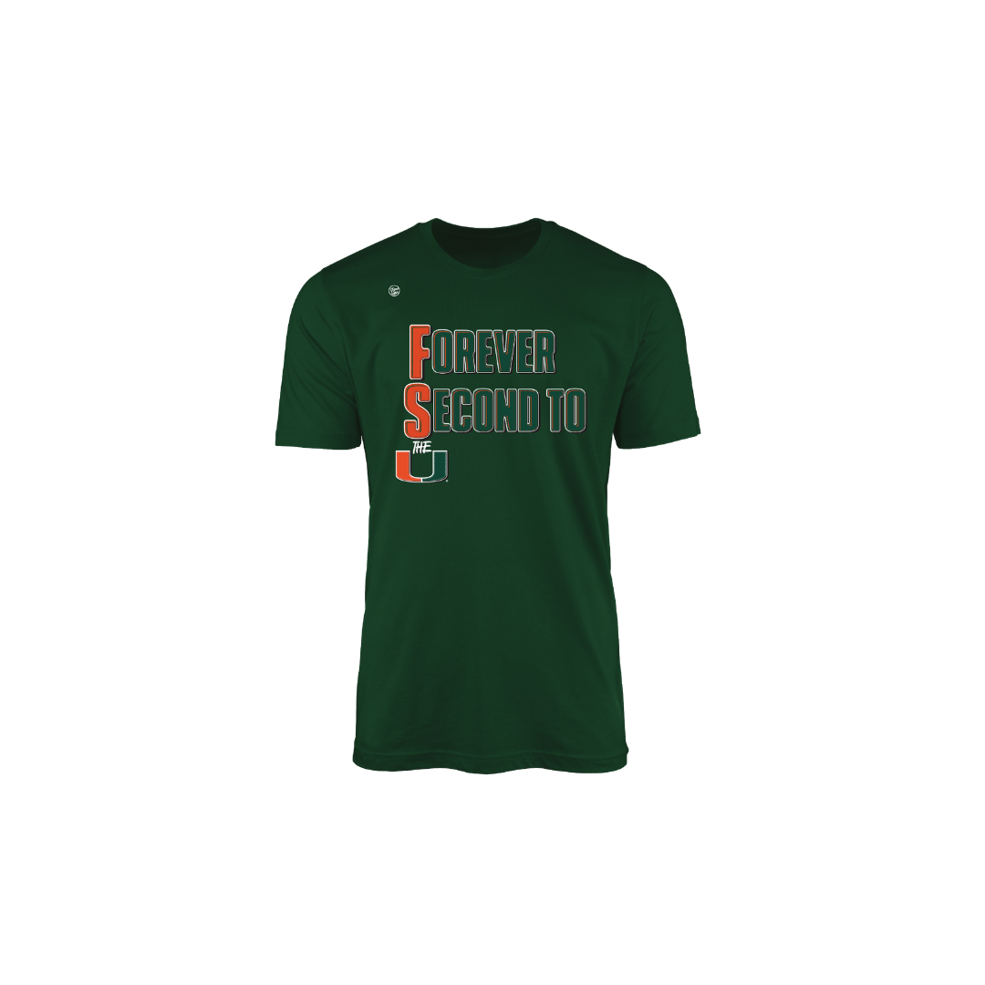 Miami Hurricanes Youth Forever Second To Us Tee
