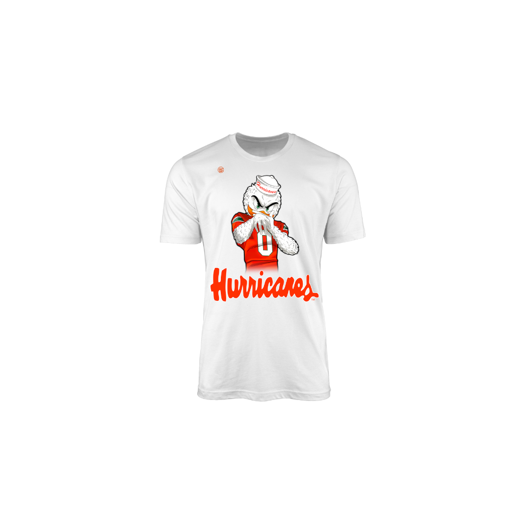 Miami Hurricanes Youth Sebastian TD Celly Tee