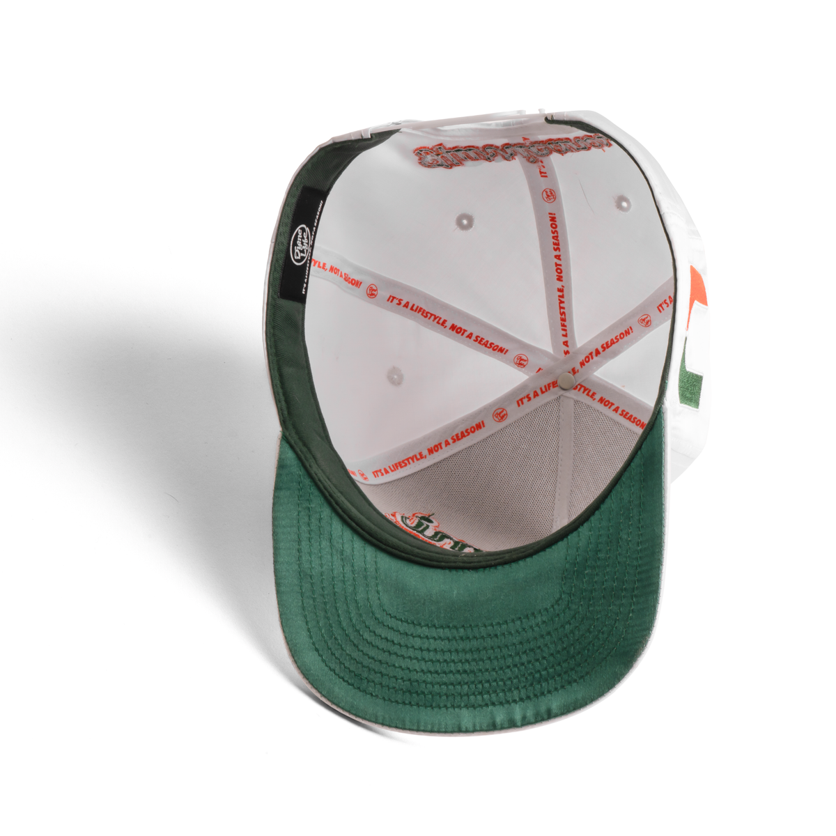 Miami Hurricanes White Satin Snapback