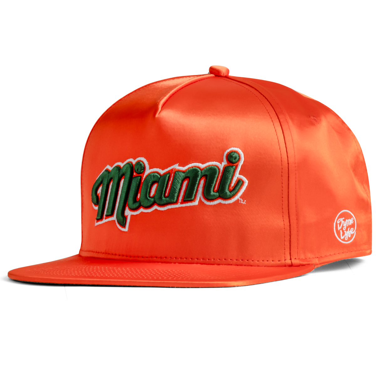 Miami Hurricanes Orange Satin Snapback