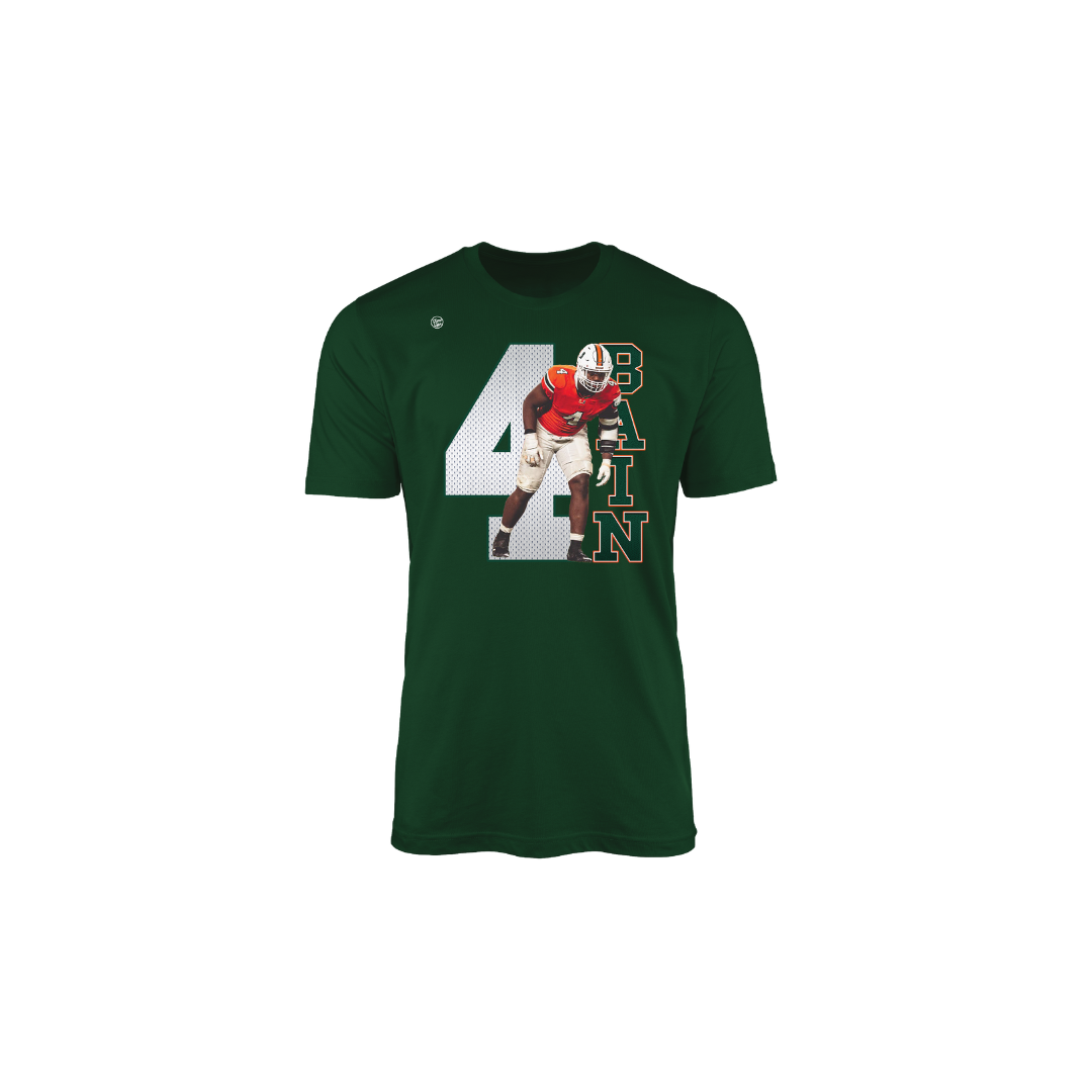 Miami Hurricanes Youth Bain 4 Tee